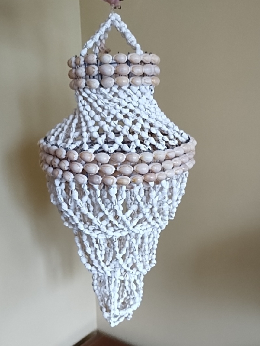 Boho Hanging Decor Cowrie Shells Philippines Filipino White Cream Tan